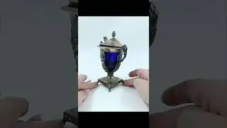 Конфитюрье Серебро и Кобальтовое стекло 19 век / 108255.