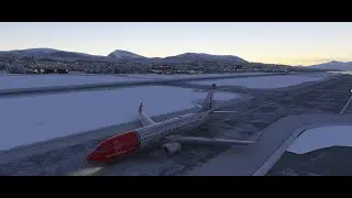 Beautiful departure from Tromso - MSFS2024 - PMDG737-800
