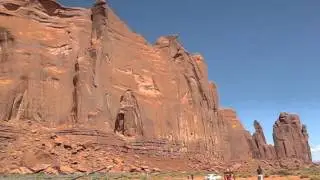 Rain God Mesa Southwest Corner in Monument Valley Panoramic View