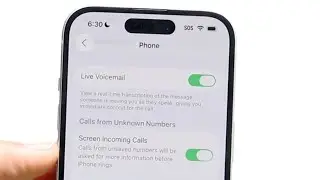 Как включить фильтрацию звонков на iPhone!