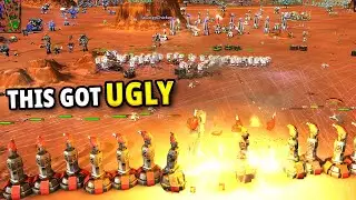 Pro Players Learn How Good Turrets Are! Massive RTS Beyond All Reason