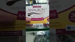 ANAGROW 💊BIOTIN 🤵&zwj;♀️ with keratin..Hair skin & nail 💅 &hearts;️ anti hair loss#beauty #skincare #shorts