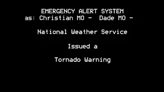 Two Tornado Warning emergency alerts for Springfield, MO