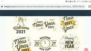 Happy New Year free vector graphic - free downloads link in description
