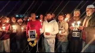 Candle light march at Tangdhar Sector