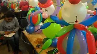 CURSO DE GLOBOLOGIA CLASE CON PAYASOS Y AUTO DE CARS   PROFESORA GRACIELA NOEMI SANABRIA   707 EVENT