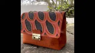 Orange Cork Crossbody Bag Guava Flap - StudioCork