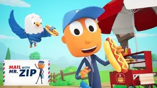 Hot Dog Song! 🌭 | 1 HOUR of Mail with Mr.ZIP Kids Songs & Music Videos | Fun Videos for Kids