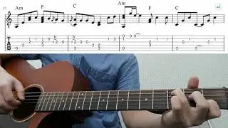Happier (Ed Sheeran) - Easy Fingerstyle Guitar Tutorial Lesson With Tab