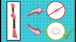 Secret Trick to SEPARATE STRANDS of Embroidery Floss | How to Cross Stitch for Beginners Flosstube