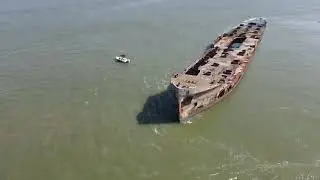 Exploring the S.S. Selma off the shore of Galveston. @stevef1310