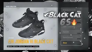 NBA 2K21 Shoe Creator - Air Jordan 6 &ldquo;Black Cat&rdquo;