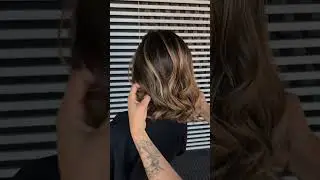 short hair balayage transformation #glamhair #hairstyle