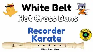 RECORDER KARATE | WHITE BELT | TESTING SPEED | Hot Cross Buns | Notes G A B | Level 1 - Recorder