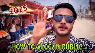 How to Vlog in PUBLIC Vlogging Tips ​⁠​⁠Confidence Public vlog ​⁠My First Vlog in public