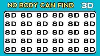 Can You Find | Ultimate Challenge Number 🔢 And Letter 🔠 Oddity Soprtting