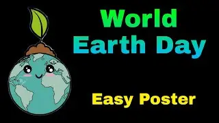 WORLD EARTH DAY POSTER/SAVE EARTH POSTER FOR BEGINNERS/ഭൂമി സംരക്ഷണം പോസ്റ്റർ/EARTH DAY DRAWING 2022