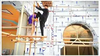 EuroBond sheet installation work in Pakistan Full install Cladding sheet