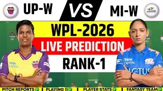 MI-W VS UP-W 10TH MATCH  Dream11 Prediction, MI  VS UP WPL-2026 LIVE PREDICTION TODAY