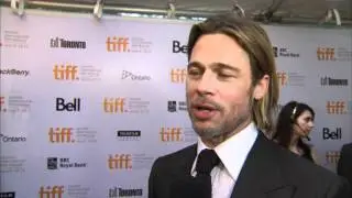 Brad Pitt on Moneyball on the Red Carpet TIFF Gala