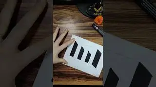This 3D Stair Drawing Looks REAL 😱 | Optical Illusion #shorts