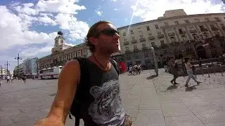 Walking Through the Streets of Madrid, Spain Unedited