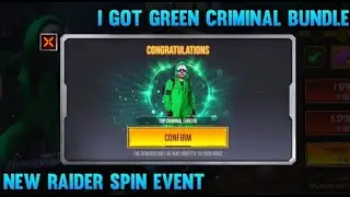 I GOT NEW CRIMINAL BUNDLE IN ONE SPIN?😳| SUMMER SPIN EVENT FREE FIRE |  TRICKS | HOW TO GET CRIMINAL