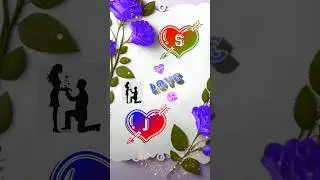 S love J cute couple 💕name status💖🥰 || nameart 💕status video 😍💝|| #nameart #shorts #J.S_Creation99