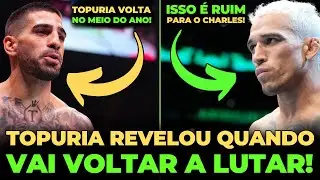 P&Eacute;SSIMA NOT&Iacute;CIA PARA O CHARLES! TOPURIA DEVE VOLTAR A LUTAR EM BREVE!