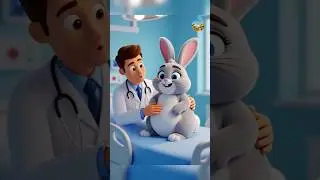 The Chubby Rabbit&rsquo;s Transformation 🐇✨ | Funny Short Story #ai #shorts #viral #rabbit #doctor
