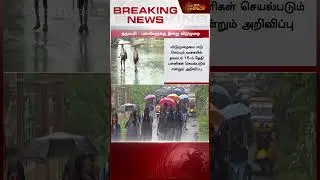 BREAKING NEWS | கனமழை எதிரொலி பள்ளிகளுக்கு விடுமுறை..! | School Leave