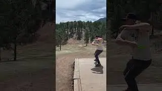 Disc Golf w/ friends | Backhand throw on #8, Beaver Ranch