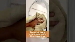 Clean mirrors effortlessly with #herbalstrategi glass cleaner...