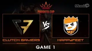 Clutch Gamers vs HappyFeet | Pro Dota Cup | Best of 3 | Game 1