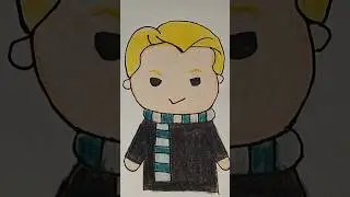 ✨ Draco Malfoy Fan Art 🐍 | Slytherin Inspired Cute Drawing 🎨