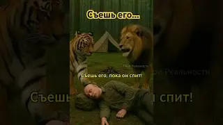 ЛЕВ и ТИГР - #нейросеть #ai #юмор #ии #мем #funny #смешныеживотные #hailuoai #hailuo02 #minmax