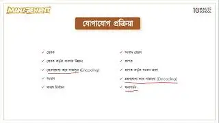 যোগাযোগ (Communication) | Management (ব্যবস্থাপনা) | Admission Preparation