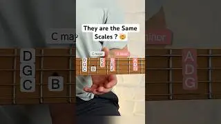 C major and A minor are the same scales #basslesson #scales