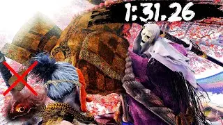 Sekiro: True Corrupted Monk (1:31.26 - Demon Bell / Charmless Reflection Speed Run)