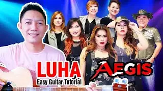 Luha by Aegis | Basic Guitar Tutorial for Beginners | Easy Chords