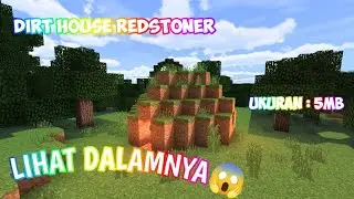 BAGI BAGI MAP RUMAH REDSTONE DARI TANAH || MINECRAFT PE
