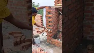 Brick work k trick #heavycivil #home #construction
