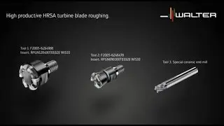 Walter Tools -  HRSA turbine blade roughing