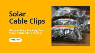 We are Busy Packing Cable Clips! #renewableenergy #solarflex #electrician #residentialsolar
