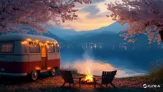 Campfire Reflections – Cozy Lofi Beats by the Lake | RV Night Vibes