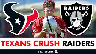 Raiders GET CRUSHED By Texans In Joint Practice, Fernando Mendoza & Kirk Cousins Make MAJOR MISTAKES