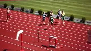 Tomas Kersulis finishes second in 200m at Baltic Team Championships.