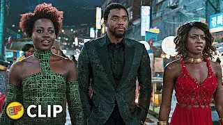 T'Challa, Nakia & Okoye Arrive at the Casino Scene | Black Panther (2018) Movie Clip HD 4K