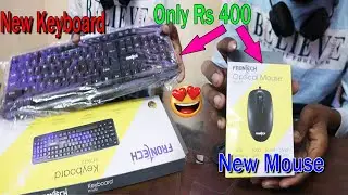 Aaj Le Liya New Sasta Keybord & Mouse || Rj Blogs || #keyboard #frontech #video #unboxing #newvideo