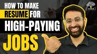 How To Prepare Resume for Job Interview || Resume for CA Fresher || Resume for CA Job Interview